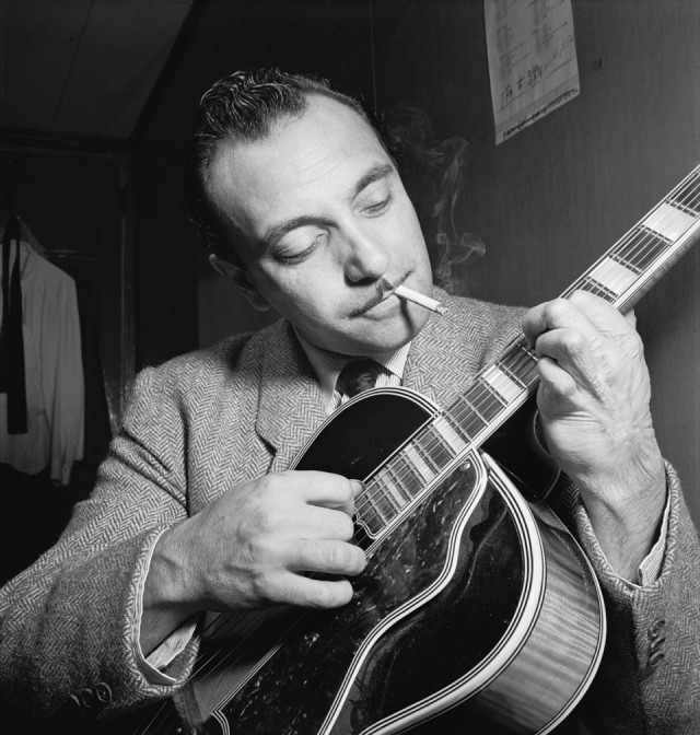 Django Reinhardt at the Aquarium Jazz Club in New York, 1946