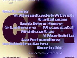 Choreographic Platform Austria 2025 - Programm ab 22. Sep